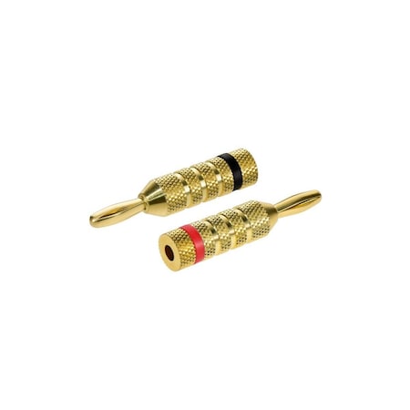 Banana Speaker Plugs, 1pr, Closed Screw